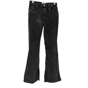 BDG Urban Outfitters Womens Cord Flare Washed Black Pants Size 29/32